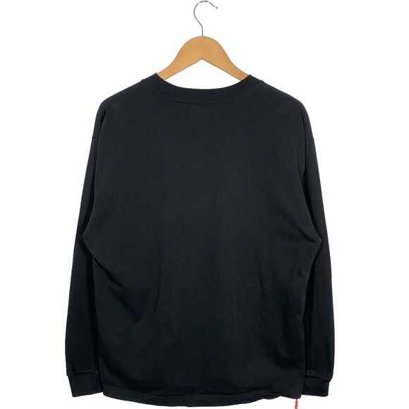 BEAMS JAPAN Loose Stretch Long Sleeve T-shirt Black men's size M - Picture 2 of 7
